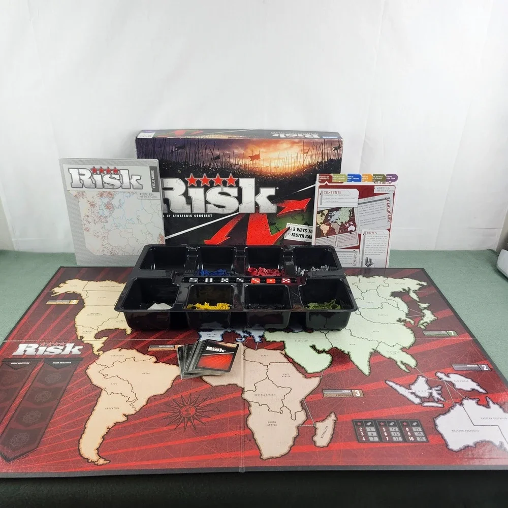 RISK Board Game 100% COMPLETE 2008 Area Control Strategy Game - Picture 1 of 11
